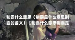 制霸什么意思（制霸是什么意思制霸的含义）【制霸什么意思制霸是什么意思制