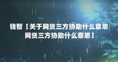 钱智【关于网贷三方协助什么意思网贷三方协助什么意思】