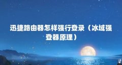 迅捷路由器怎样强行登录（冰域强登器原理）