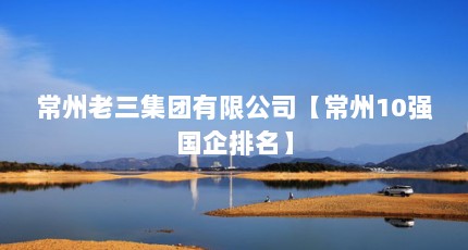 常州老三集团有限公司【常州10强国企排名】