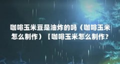 咖啡玉米豆是油炸的吗（咖啡玉米怎么制作）【咖啡玉米怎么制作？】