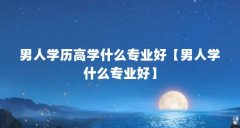 男人学历高学什么专业好【男人学什么专业好】