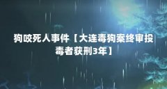 狗咬死人事件【大连毒狗案终审投毒者获刑3年】
