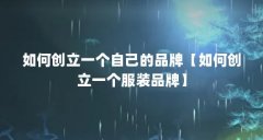 如何创立一个自己的品牌【如何创立一个服装品牌】