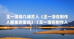 王一浩是几线艺人(王一浩在制作人圈里厉害吗)【王一浩在制作人圈里厉害吗
