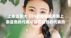 上条蓝多大(09款福特福克斯上条蓝色的代表冷空调红色的代表热空调黑色的代