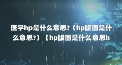 医学hp是什么意思?(hp版画是什么意思?)【hp版画是什么意思hp版画是什么意思