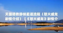 天国拯救静候差遣流程(怒火威龙剧情介绍)【《怒火威龙》剧情介绍】