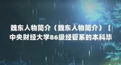 魏东人物简介(魏东人物简介)【中央财经大学86级经管系的本科毕业生魏东人