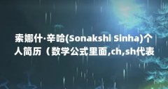 索娜什·辛哈(Sonakshi Sinha)个人简历（数学公式里面,ch,sh代表什么?）【双曲余弦