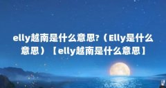 elly越南是什么意思?（Elly是什么意思）【elly越南是什么意思】