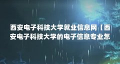 西安电子科技大学就业信息网【西安