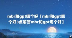 mbr和gpt哪个好【mbr和gpt哪个好3点解答mbr和gpt哪个好】