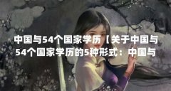 中国与54个国家学历【关于中国与54个