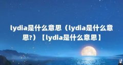 lydia是什么意思（lydia是什么意思?）【lydia是什么意思】