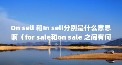 On sell 和In sell分别是什么意思啊（for sale和on sale 之间有何区别）【forsale和onsale之间有何区别】