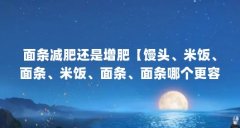 面条减肥还是增肥【馒头、米饭、面条、米饭、面条、面条哪个更容易发胖】