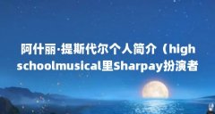 阿什丽·提斯代尔个人简介(highschoolmusical里Sharpay扮演者是谁?)【highschoolmusi