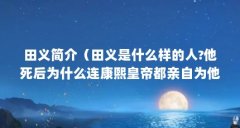 田义简介（田义是什么样的人?他死后为什么连康熙皇帝都亲自为他御批）【田