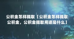 公积金怎样提取【公积金怎样提取公积金，公积金提取用途是什么】