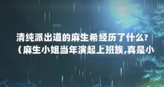 清纯派出道的麻生希经历了什么?(麻生小姐当年演起上班族,真是小菜一碟啊)