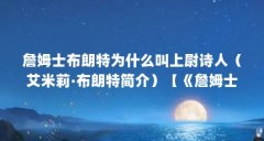 詹姆士布朗特为什么叫上尉诗人(艾米莉·布朗特简介)【《詹姆士布朗特》中