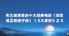 布兰迪洛芙的十大经典电影(洛芙是正规牌子吗)【《大家好》之《洛芙》】