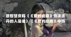 徐智慧资料(《爱的迫降》饰演徐丹的人是谁)【《爱的迫降》中饰演徐丹的人