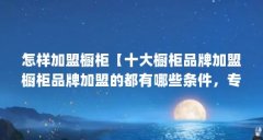 怎样加盟橱柜【十大橱柜品牌加盟橱柜品牌加盟的都有哪些条件，专家给出了答