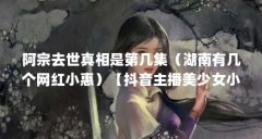 阿宗去世真相是第几集(湖南有几个网红小惠)【抖音主播美少女小惠个人资料