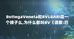BottegaVeneta和BVLGARI是一个牌子么,为什么都叫BV（请教:巴宝莉和宝格丽是同一个牌