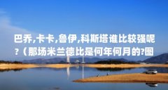 巴乔,卡卡,鲁伊,科斯塔谁比较强呢?(那场米兰德比是何年何月的?图片上鲁伊科