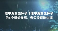 地中海贫血怀孕【地中海贫血怀孕的5个相关介绍，老公没有地中海贫血】