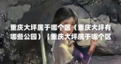 重庆大坪属于哪个区(重庆大坪有哪些公园)【重庆大坪属于哪个区】