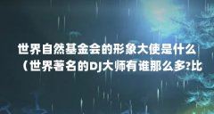 世界自然基金会的形象大使是什么(世界著名的DJ大师有谁那么多?比较出名的是
