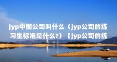 jyp中国公司叫什么（jyp公司的练习生标准是什么?）【