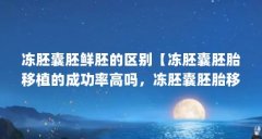 冻胚囊胚鲜胚的区别【冻胚囊胚胎移植的成功率高吗，冻胚囊胚胎移植成功率高