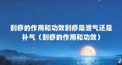 刮痧的作用和功效刮痧是泄气还是补气(刮痧的作用和功效)