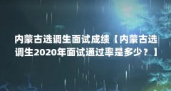 内蒙古选调生面试成绩【内蒙古选调生2020年面试通过率是多少？】