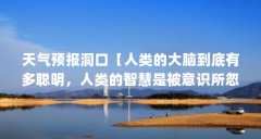 天气预报洞口【人类的大脑到底有多聪明,人类的智慧是被意识所忽悠的】