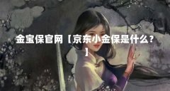 金宝保官网【京东小金保是什么?】