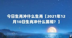 今日生肖冲什么生肖【2021年12月10日生肖冲什么属相?】