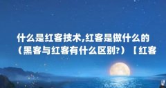 什么是红客技术,红客是做什么的(黑客与红客有什么区别?)【红客技术的应用