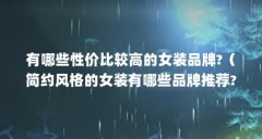 有哪些性价比较高的女装品牌?(简约风格的女装有哪些品牌推荐?)【dorothysh