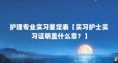 护理专业实习鉴定表【实习护士实习证明盖什么章?】