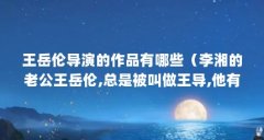 王岳伦导演的作品有哪些(李湘的老公王岳伦,总是被叫做王导,他有什么出名的