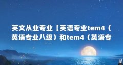 英文从业专业【英语专业tem4(英语专业八级)和tem4(英语专业八级)】