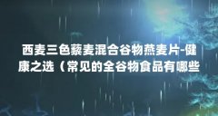 西麦三色藜麦混合谷物燕麦片-健康之选(常见的全谷物食品有哪些呢?)【西麦