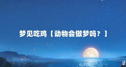 梦见吃鸡【动物会做梦吗？】