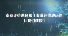 专业评价迪玛希【专业评价迪玛希让我们连接】